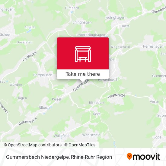 Gummersbach Niedergelpe map
