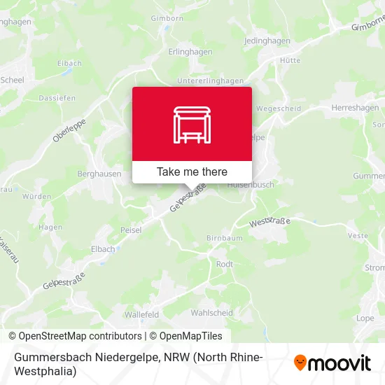 Gummersbach Niedergelpe map