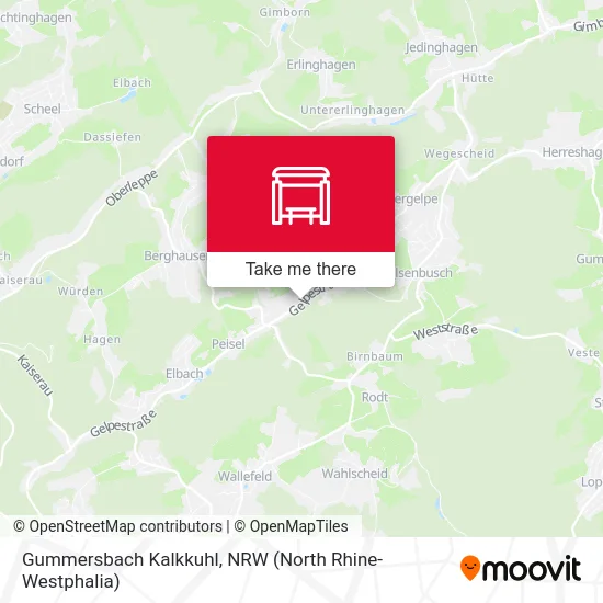 Gummersbach Kalkkuhl map