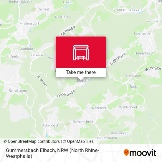 Карта Gummersbach Elbach