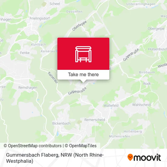 Карта Gummersbach Flaberg