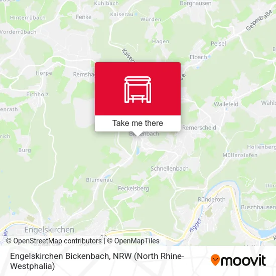 Карта Engelskirchen Bickenbach