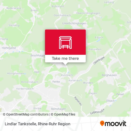 Карта Lindlar Tankstelle