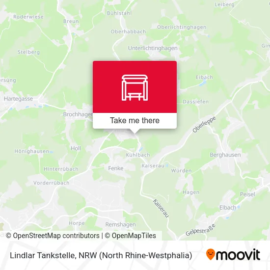 Карта Lindlar Tankstelle