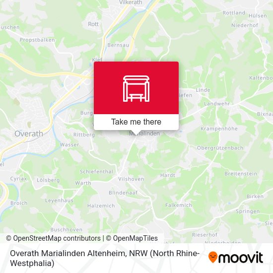 Карта Overath Marialinden Altenheim