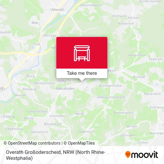 Карта Overath Großoderscheid