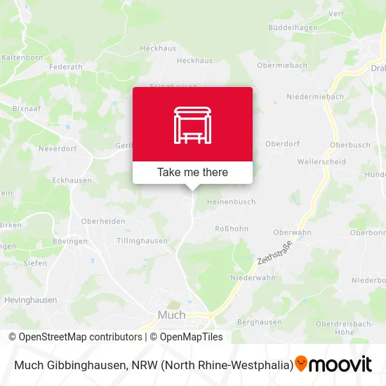 Much Gibbinghausen map