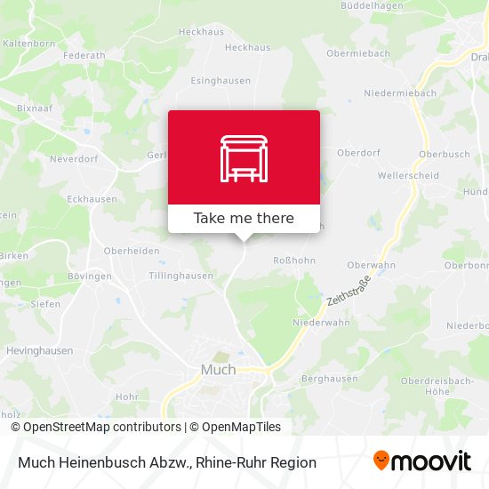 Much Heinenbusch Abzw. map