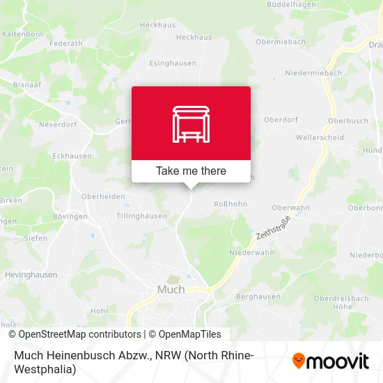 Much Heinenbusch Abzw. map