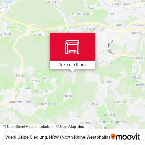 Карта Wiehl Uelpe Siedlung