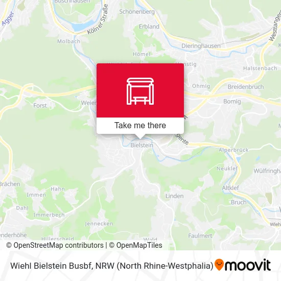 Карта Wiehl Bielstein Busbf