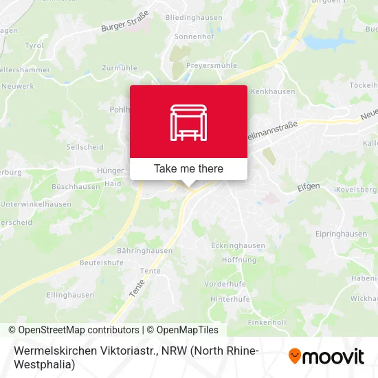 Карта Wermelskirchen Viktoriastr.