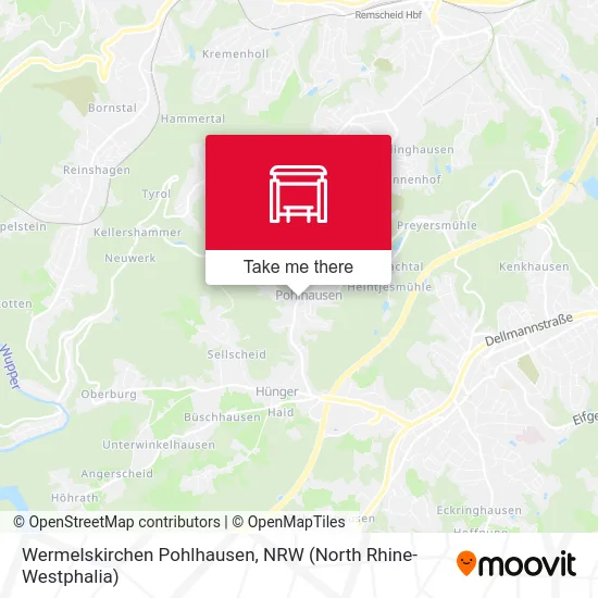 Wermelskirchen Pohlhausen map