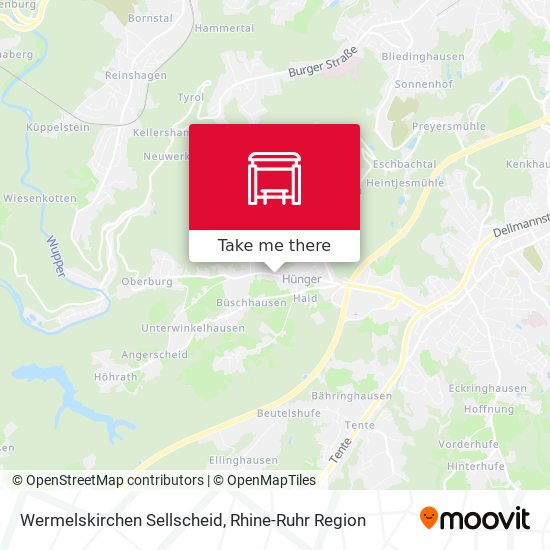Wermelskirchen Sellscheid map