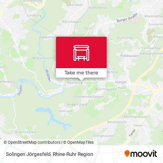 Solingen Jörgesfeld map