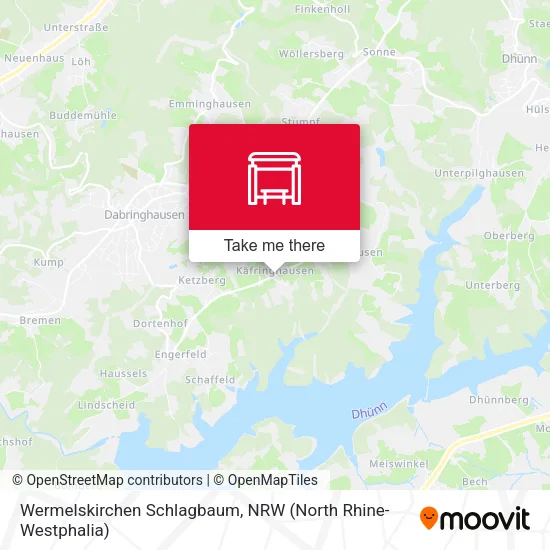 Карта Wermelskirchen Schlagbaum