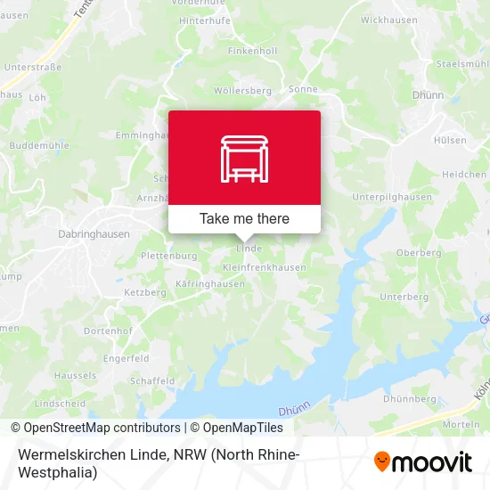 Карта Wermelskirchen Linde