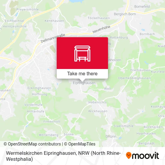 Карта Wermelskirchen Eipringhausen
