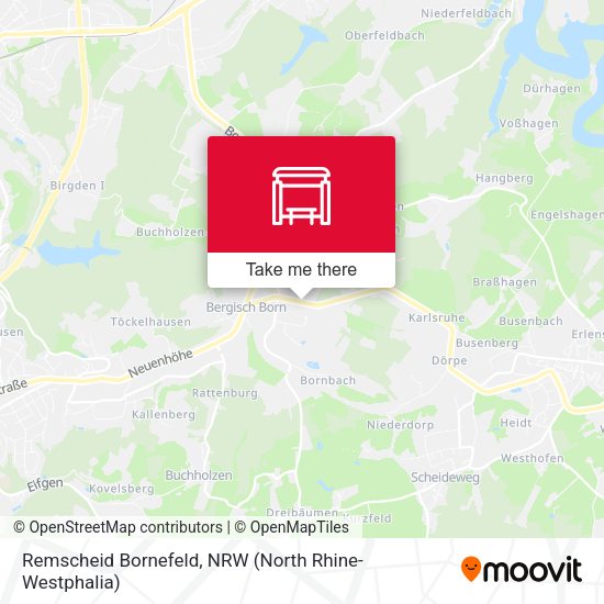 Карта Remscheid Bornefeld