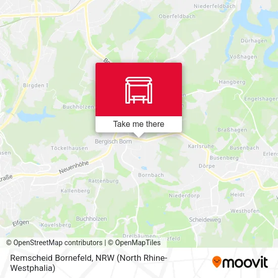 Карта Remscheid Bornefeld