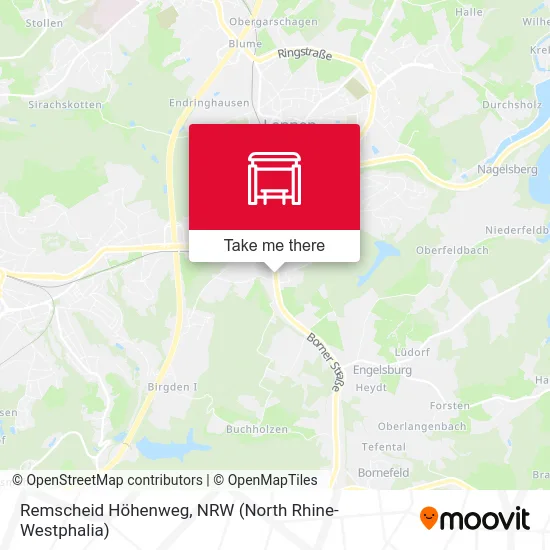 Remscheid Höhenweg map