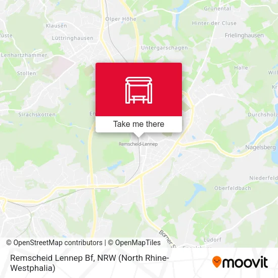 Карта Remscheid Lennep Bf