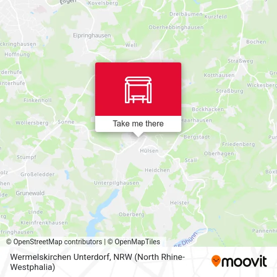 Карта Wermelskirchen Unterdorf