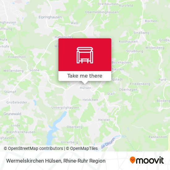 Wermelskirchen Hülsen map
