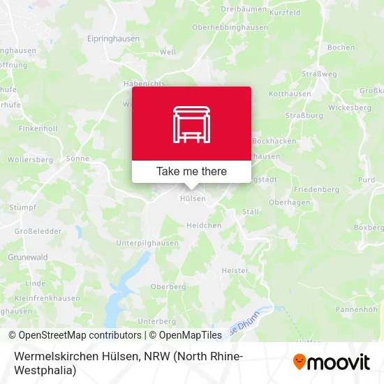 Карта Wermelskirchen Hülsen