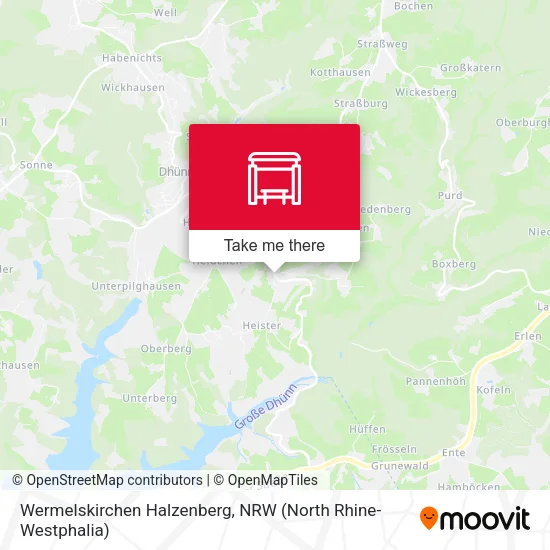 Карта Wermelskirchen Halzenberg