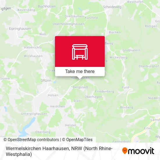 Карта Wermelskirchen Haarhausen