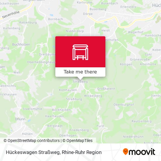 Hückeswagen Straßweg map