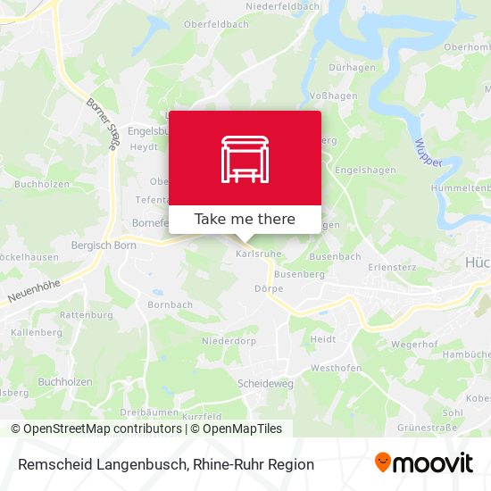 Remscheid Langenbusch map