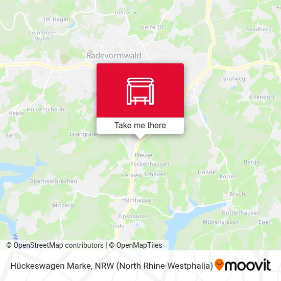 Hückeswagen Marke map