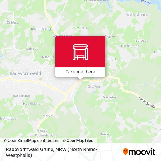 Карта Radevormwald Grüne