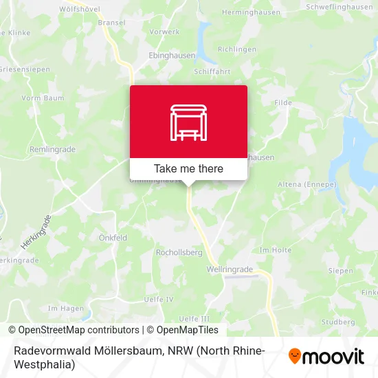 Карта Radevormwald Möllersbaum