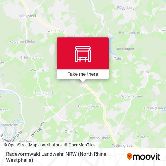 Карта Radevormwald Landwehr