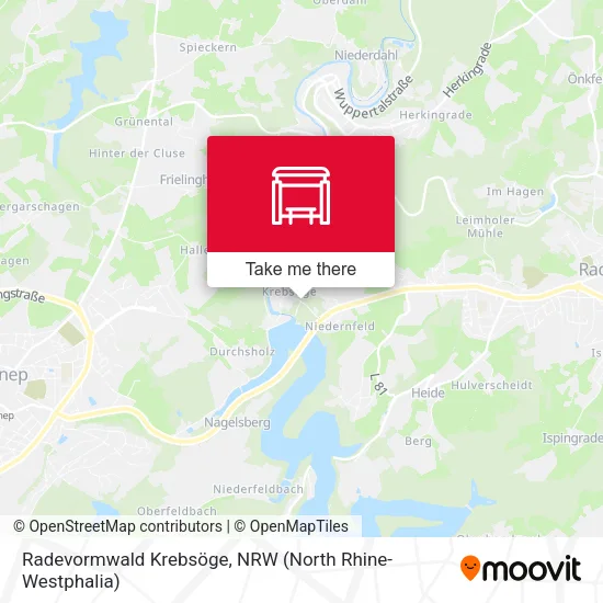 Карта Radevormwald Krebsöge