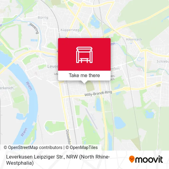 Карта Leverkusen Leipziger Str.