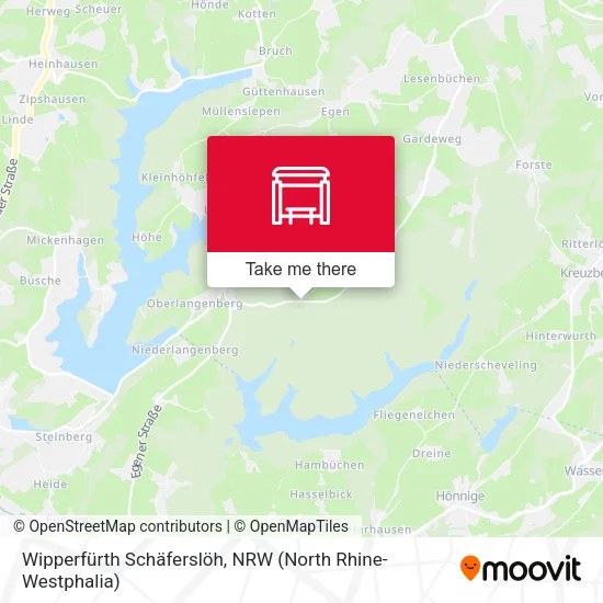 Карта Wipperfürth Schäferslöh
