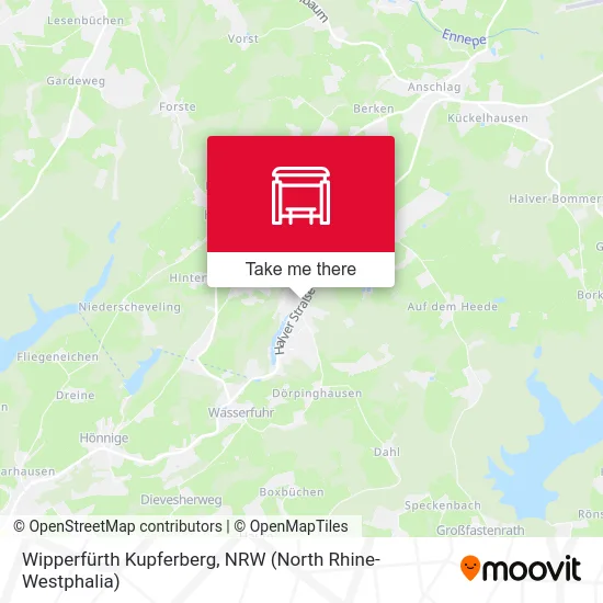Wipperfürth Kupferberg map