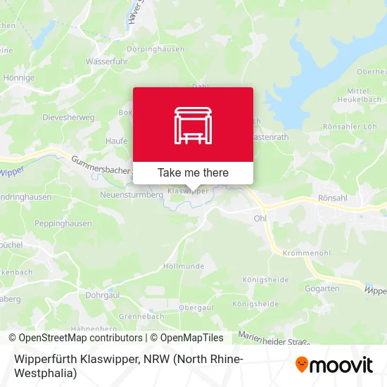 Wipperfürth Klaswipper map