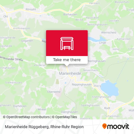 Marienheide Rüggeberg map