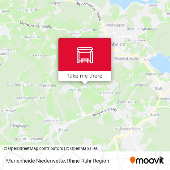 Marienheide Niederwette map