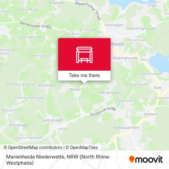 Карта Marienheide Niederwette