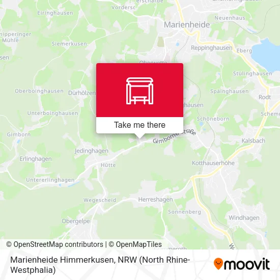Карта Marienheide Himmerkusen