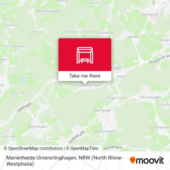 Карта Marienheide Untererlinghagen