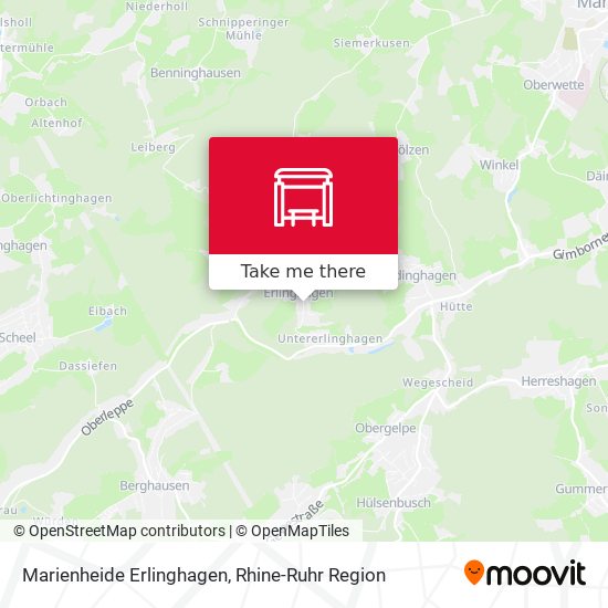 Marienheide Erlinghagen map