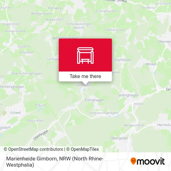 Marienheide Gimborn map