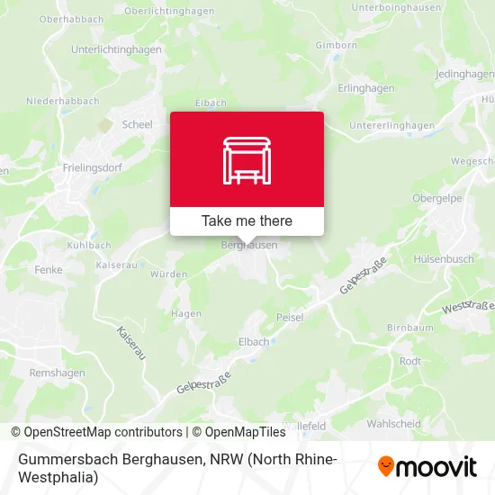 Gummersbach Berghausen map